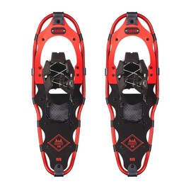 Yukon Charlie's Advanced Spin Snowshoe Kit, 8-inch x 25-inch, Includes Snowshoes, Trekking Poles and Travel Bag