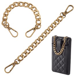 PH PandaHall Purse Strap Extender, 2pcs 8 Inch Antique Bronze Purse Handles Bag Extender Chain Alloy Purse Chain Handbag Chain Straps Metal Bag Strap Replacement Handles for Handbags Crossbody Bag