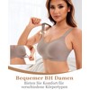 QooNoo Women's Bra Without Underwire Push Up Bra Coarse Breasts