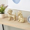 Deco 79 Polystone Dog Decorative Sculpture Sitting and Standing Home