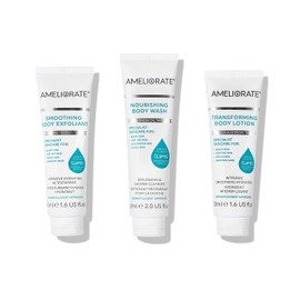 AMELIORATE 3 steps to smooth the skin.