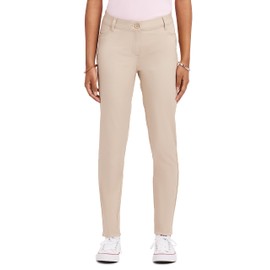 IZOD womens Uniform Stretch Jegging Leggings, Khaki, Small US