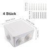 Junction Box Waterproof IP65, Pack of 4, 85 x 85