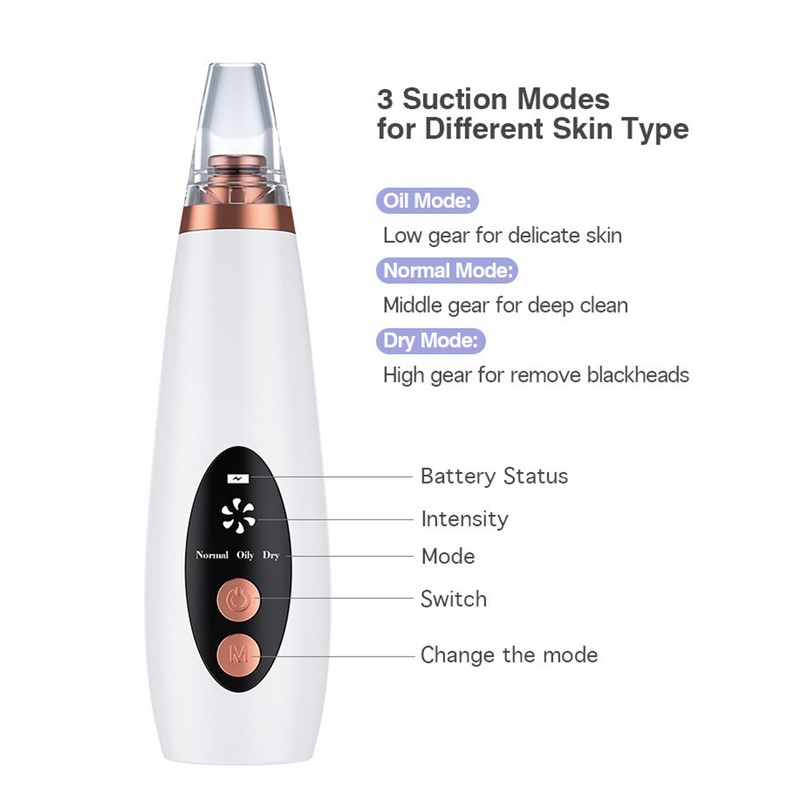 Blackhead Vacuum Cleaner Suction Power Multi Functional Facial Suction Pore