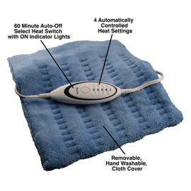 Cara 70 Deluxe Washable Heating Pad, Moist/Dry, King Size