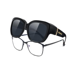 Meeloog Fit Over Glasses Sunglasses For Women Oversized Polarized Sunglasses Over Glasses Driving Sun Shades MST6494