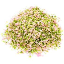 PrettyLife Miniature Flower Grass Cluster Tufts Material Colorful for DIY Mini Dollhouse Fairy Garden Tree Railway Simulated Static Scenery Micro Landscape Model (Pink)