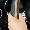 Car Steering Wheel Cover, Leather Steering Wheel Cover Beige Universal