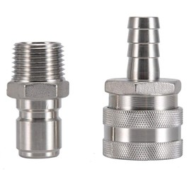 Stainless Steel Homebrew Disconnect Male Quick Disconnect FPT 1/2" Home Brew Fitting Connector Homebrewing