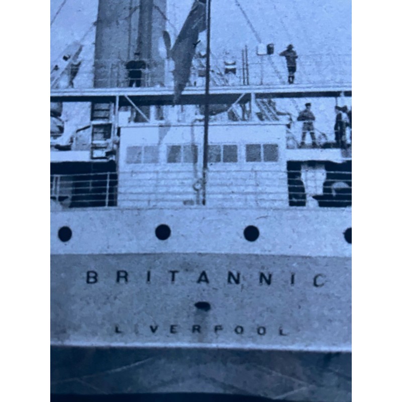 HMHS BRITANNIC MAGNIFICENT STERN SHOT PHOTO REPRINT