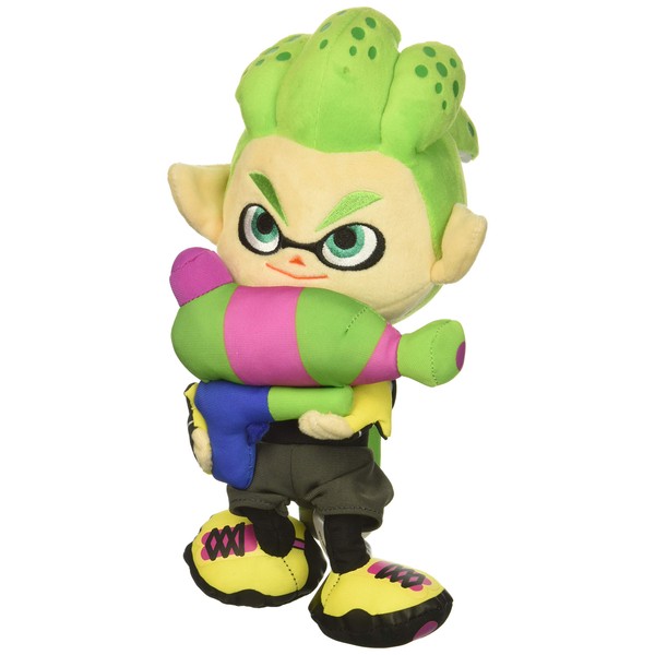 Little Buddy Splatoon 2 Series Inkling Boy Neon Green Plush,