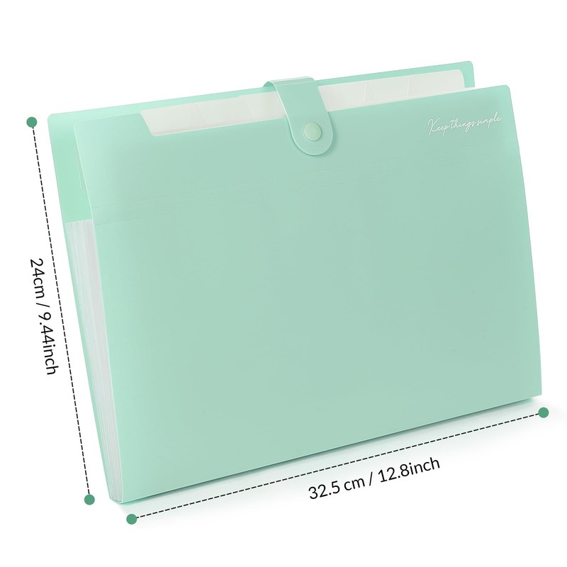 KONVINIT File Folder a4 with 8 Pockets - Expandable Folder