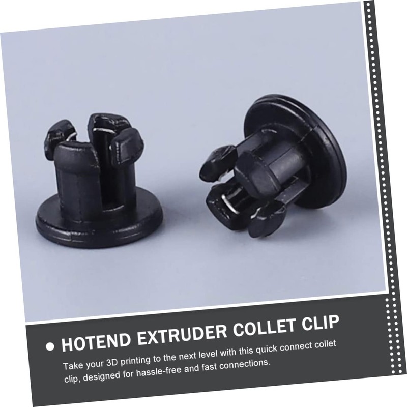 Baluue 5sets Printer Hotend Clip and Collet Tube Coupling for