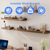 Set of 5 Invisible Wall Shelf Brackets Diameter 10 x