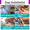 3 Set Mailbox Locks Compatible with L-1172C/C9100 Mailbox Lock |