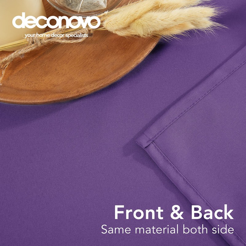 Deconovo Oxford Decorative Water Resistant Tablecloth Wipeable Rectangle Tablecloth for