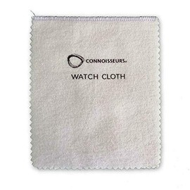 Connoisseurs Watch Cleaning Cloths | 100% Cotton Fibre Watch Polishing Cloths X2 | Anti Tarnish & Shine Cloth