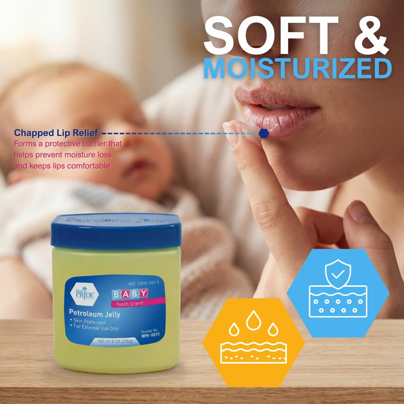MED PRIDE Petroleum Jelly with Fresh Baby Scent, Baby Blue,