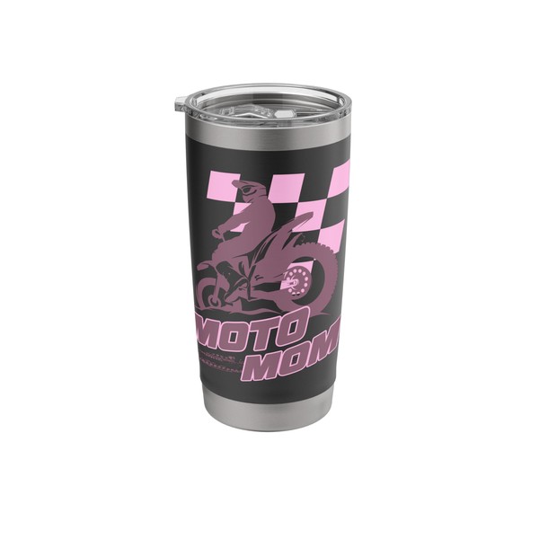 Motomom Motocross Mom Dirt Bike Racing Stainless Steel Insulated Tumbler