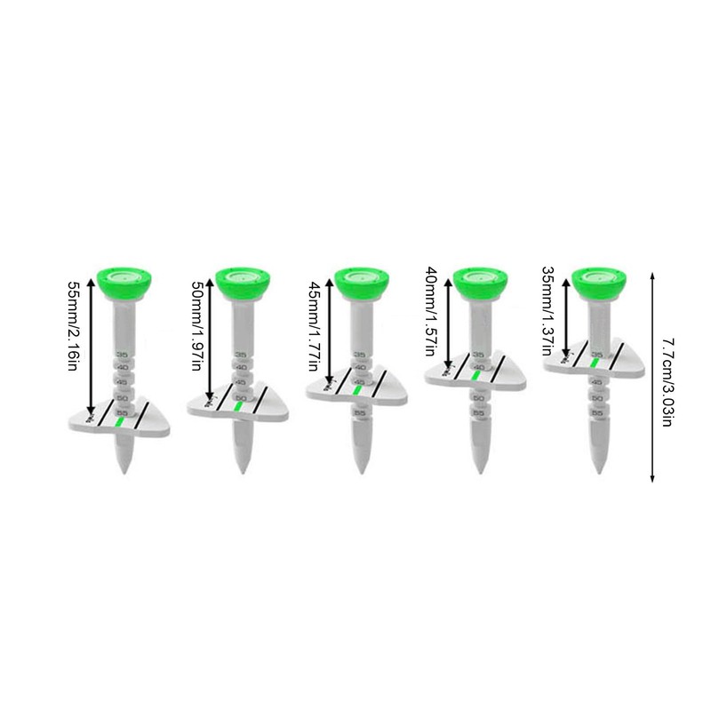 Golf Driver Tees | Adjustable Golf Ball Tee - Height