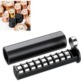 Kiorafoto (2 Pack)LR41 Battery Holder,AA Size Coin Cell Battery Case for 20x LR41/AG3/SR41/192/384/RW87/SR41W/GP192/312 Hearing Aid Batteries,LR41 Button Storage,Allow to fit in AA Battery Slot