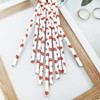 YAOSHENG Premium Disposable Drinking Fruit Paper Straws, Pack 100 Watermelon