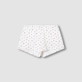 JAJU [JAJU] Women's Cotton Pointelle Sleep Bottoms_Light Brown