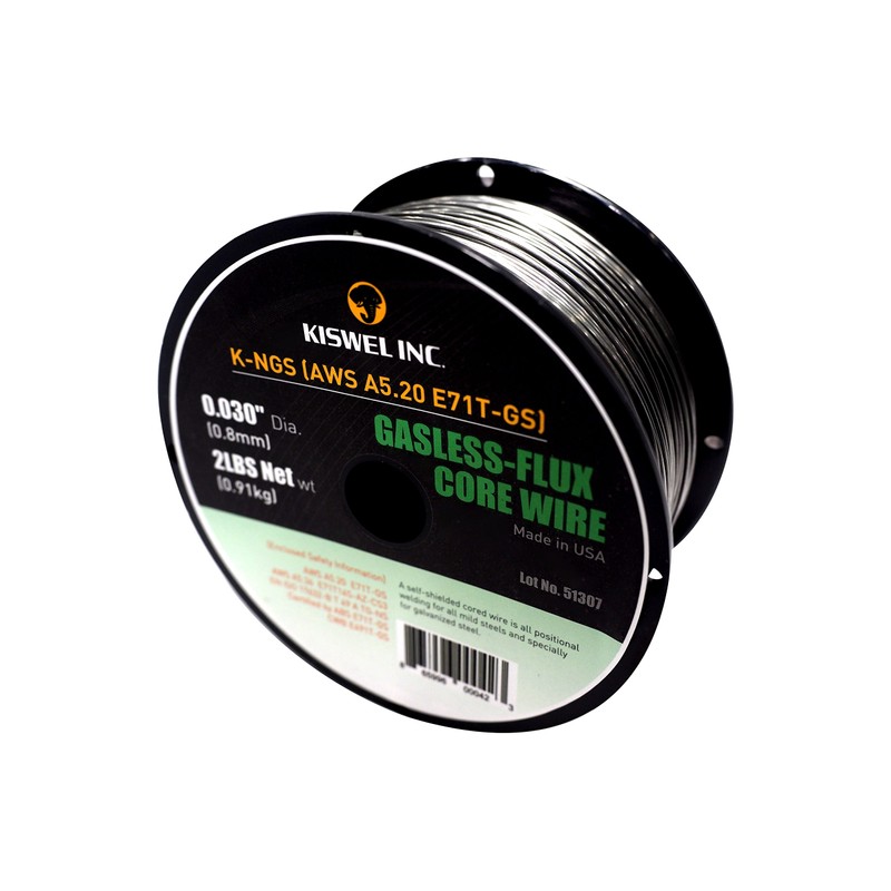 (Made In USA) Kiswel K-NGS E-71TGS 0.030in. Dia 2lb. Gasless-Flux