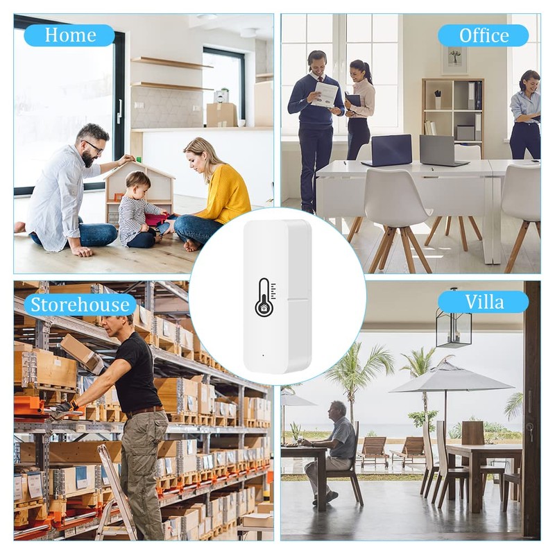 Xreuctop WiFi Thermometer Hygrometer, Smart WiFi Thermometer and Humidity Sensor
