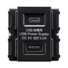 Sanwa Supply TAP-KJUSB1C1BK Embedded USB Power Supply Outlet (Equipped with