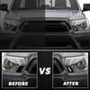 PGTOPONE Switchback White/Amber LED Front Side Marker Headlight Daytime Running