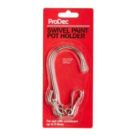 ProDec PLDT005 Swivel Pot Hook for Securely Hanging Paint Cans and Other Containers for Hands Free Access & Improved Safety When Using Ladders & Scaffolding, 360 Degree Swivel Action