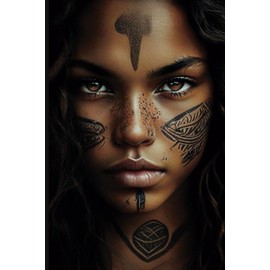 Be Bold Dated Notebook - Woman face tattoos