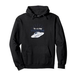 Funny UFO - This Is My Human Costume - Alien Humor Hoodie