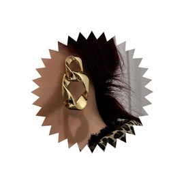 Inateannal Punk Square Earrings Hollow Square Earrings Gold Irregular Square Earrings Geometric Square Hoop Earrings Jewellery for Women and Girls, Zinc, No Gemstone