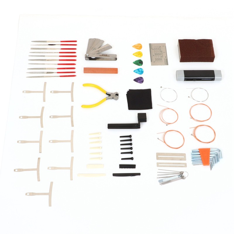 Guitar Tool Kit Bridge Pin Saddle Nut File Radius Ruler