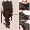 High Ponytail Extension Tie-up Short 30cm Wavy Pony Tail Hairpiece