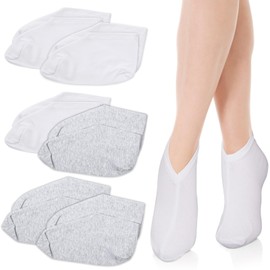 YUXIANLB 6 Pairs Moisturizing Socks Overnight, Lotion Socks for Dry Feet, Cotton Moisture Enhancing Socks, Spa Socks for Cracked Heel Repair, Cosmetic Therapy Socks for Women and Men