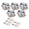 RDEXP 26mm Opening Hole Pearl Nickel Keyless Push Button Cabinet