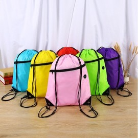 [Opportunity Workshop] Versatile Beach Simple String Backpack for Sports & Travel / Swim & Waterproof Bag / Bulk GS002671 Simple String Backpack Blue 3ea