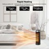 Ceramic Space Heater, Portable Indoor Heater with Remote Control, Three