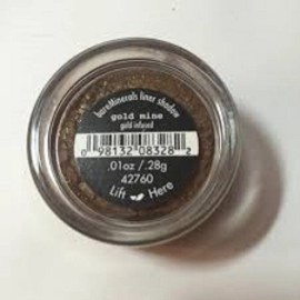 BARE MINERALS 1 Bare  Minerals Liner Shadow Gold Mine Gold Infused .28g Sealed New