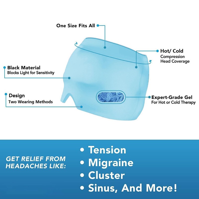 Migraine Cap, Migraine Hat, Migraine Relief Cap, Headache Mask, Headache