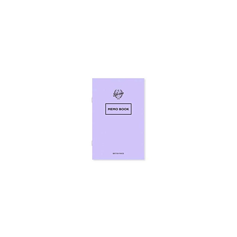 Silvine Memo 72 Page Feint Notebook Assorted Pastel Colours (Pack