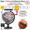 Mapsoft Prime Gray Moon Globe, 12" Lunar Globe and Atlas,