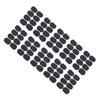 80Pcs Sax Mouthpiece Pad Silicone Black Cushion Patches Wind Instrument