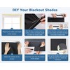 LazBlinds 100% Blackout Door Curtain, No Tools No Drill Cordless