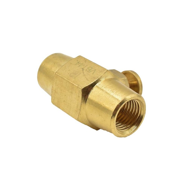 Interstate Pneumatics VBT44 - Brass Button Valve 1/4 Inch x