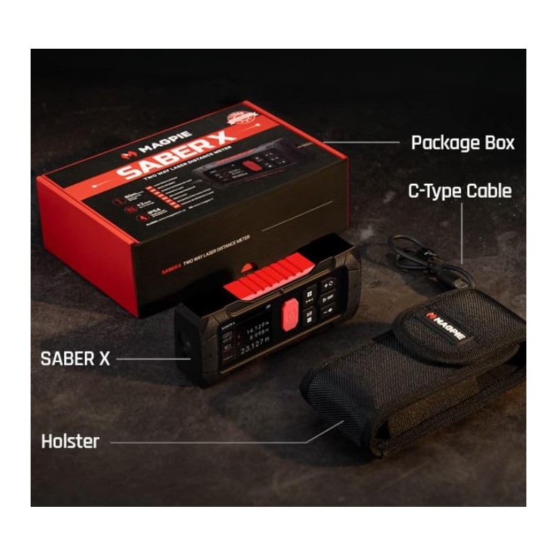 Magpie Saber X: The Dual Laser Distance Meter with Optimum