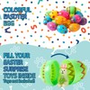 KSVFTB Plastic Eggs 12 Pcs Pattern Printed Easter Eggs, Empty